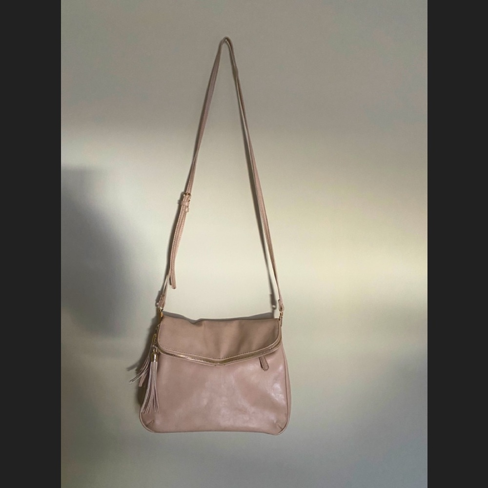 ROSE PINK FOLD OVER PURSE